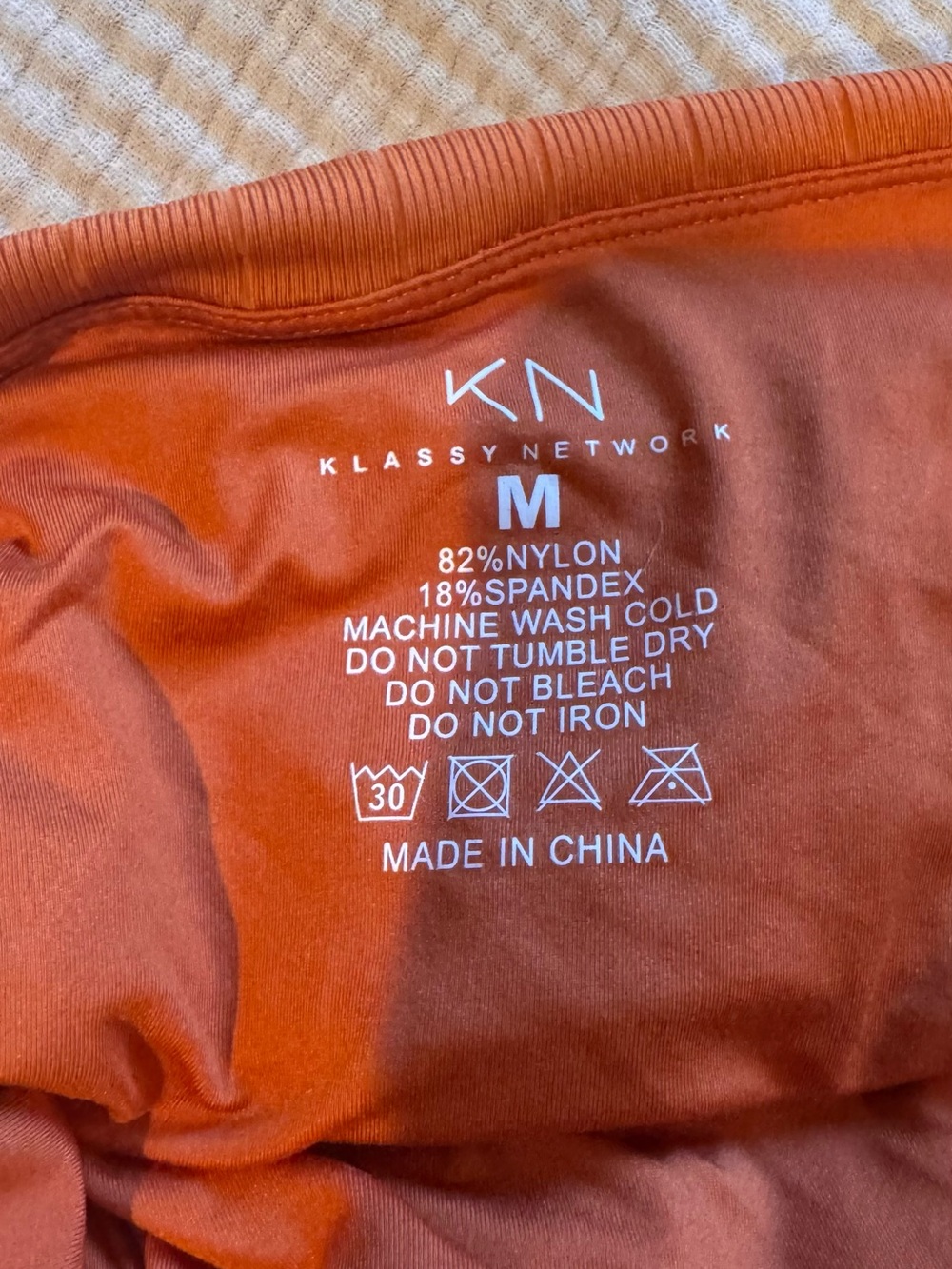 Klassy Network Rust Orange Halter Ribbed Tank - Picture 3 of 3